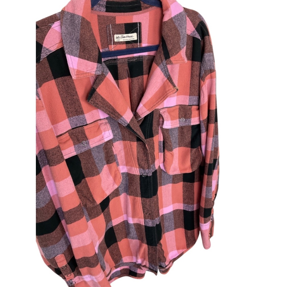Free People Izzy Flannel Shirt Jacket - Picture 5 of 8